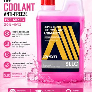 Nước làm mát xe ôtô và xe máy cao cấp chính hãng Aisin (50% glycool) 1L