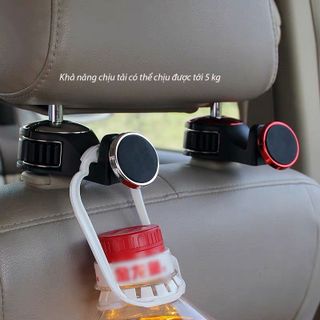 (BÁN SỈ) Móc Treo Đồ Sau Ghế Kiêm Giá Đỡ Điện Thoại Hút Từ G03 Thiết Kế Cao Cấp khaihuyauto