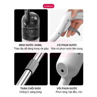CHỔI LAU NHÀ PHUN SƯƠNG THÔNG MINH XOAY 360 ĐỘ