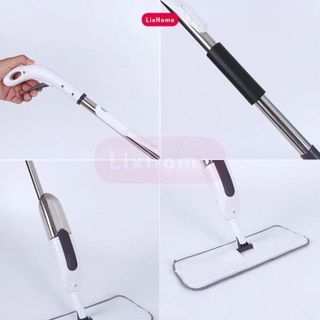 CHỔI LAU NHÀ PHUN SƯƠNG THÔNG MINH XOAY 360 ĐỘ