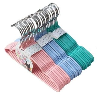 SET 10 MÓC TREO QUẦN ÁO INOX BỌC NHỰA