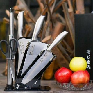 BỘ DAO INOX NGUYÊN KHỐI 6 MÓN