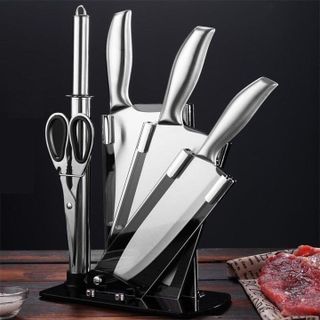 BỘ DAO INOX NGUYÊN KHỐI 6 MÓN