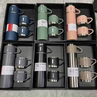 SET BÌNH GIỮ NHIỆT INOX 304 KÈM 2 CỐC