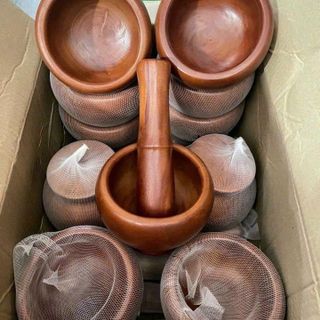 BỘ CHÀY, CỐI GỖ SIZE 14CM