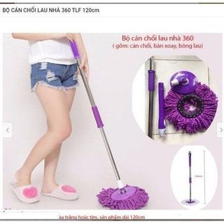 CÂY LAU NHÀ XOAY 360 ĐỘ MÂM TRÒN TIỆN DỤNG