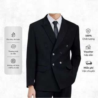 ÁO VEST NAM 6 CÚC CÔNG SỞ TUTO5 MENSWEAR FORM DÁNG REGULAR FIT 3 LỚP DÀY DẶN THANH LỊCH, TRẺ TRUNG