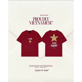 (GIAO NGAY)ÁO THUN CỜ ĐỎ SAO VÀNG TỰ HÀO NGƯỜI VIỆT YÊU NƯỚC NỒNG NÀN, FORM SUÔNG COTTON TUTO5 CLASSIC ATVN02