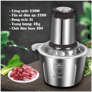 MÁY XAY THỊT ĐA NĂNG CỐI INOX DAO 4 LƯỠI