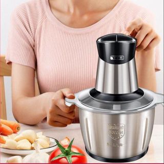 MÁY XAY THỊT ĐA NĂNG CỐI INOX DAO 4 LƯỠI