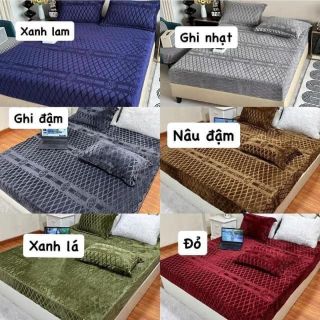 BỘ GA GỐI NỈ NHUNG SIÊU ẤM