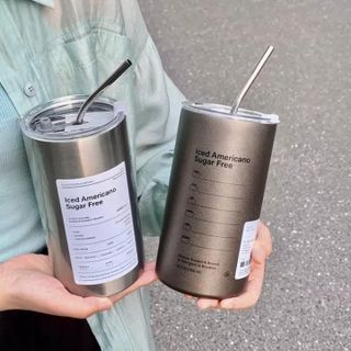 CỐC GIỮ NHIỆT TẶNG KÈM ỐNG HÚT
