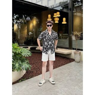 ÁO SƠ MI NAM CUBAN SHIRT TUTO5 MENSWEAR SCB01 - SƠ MI HOẠ TIẾT NGẮN TAY LỤA HÀN FORM REGULAR FIT, MÁT MẺ , NĂNG ĐỘNG