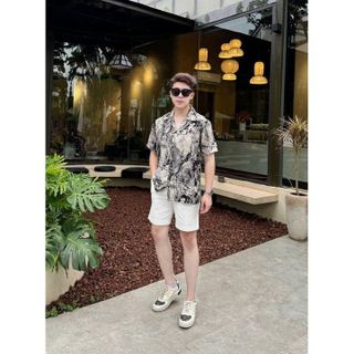 ÁO SƠ MI NAM CUBAN SHIRT TUTO5 MENSWEAR SCB01 - SƠ MI HOẠ TIẾT NGẮN TAY LỤA HÀN FORM REGULAR FIT, MÁT MẺ , NĂNG ĐỘNG