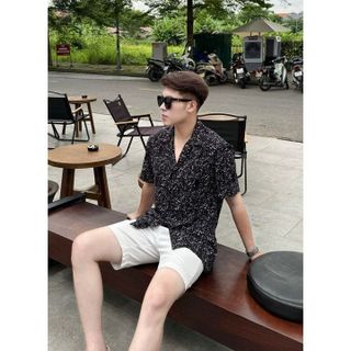 ÁO SƠ MI NAM CUBAN SHIRT TUTO5 MENSWEAR SCB01 - SƠ MI HOẠ TIẾT NGẮN TAY LỤA HÀN FORM REGULAR FIT, MÁT MẺ , NĂNG ĐỘNG