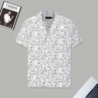 ÁO SƠ MI NAM CUBAN SHIRT TUTO5 MENSWEAR SCB01 - SƠ MI HOẠ TIẾT NGẮN TAY LỤA HÀN FORM REGULAR FIT, MÁT MẺ , NĂNG ĐỘNG