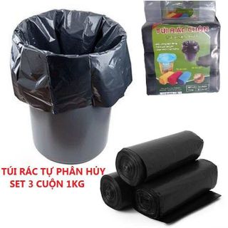 SET 3 CUỘN TÚI ĐỰNG RÁC SIZE TRUNG (VỪA THÙNG SƠN)