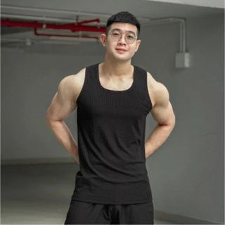 ÁO THUN TANKTOP NAM TUTO5 MENSWEAR AT08 - ÁO PHÔNG BA LỖ CỔ VUÔNG BASIC COTTON GÂN CAO CẤP MÁT MẺ,  TRẺ TRUNG, NAM TÍNH