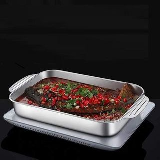 KHAY LẨU INOX HÌNH CHỮ NHẬT