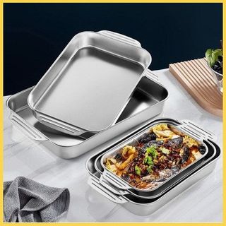 KHAY LẨU INOX HÌNH CHỮ NHẬT