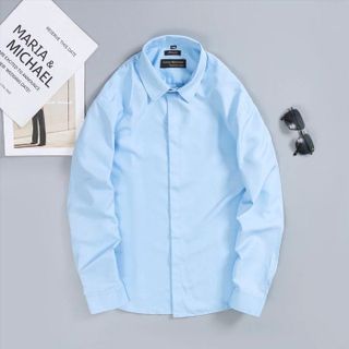 ÁO SƠ MI TRẮNG NAM TUTO5 MENSWEAR SMT04 - SƠ MI TRƠN DÀI TAY NẸP ẨN COTTON PHONG CÁCH, GẤP HỘP CAO CẤP( CÓ BIGSIZE)
