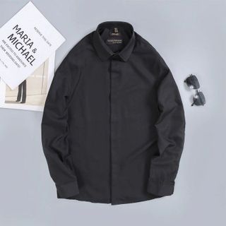 ÁO SƠ MI TRẮNG NAM TUTO5 MENSWEAR SMT04 - SƠ MI TRƠN DÀI TAY NẸP ẨN COTTON PHONG CÁCH, GẤP HỘP CAO CẤP( CÓ BIGSIZE)