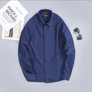 ÁO SƠ MI TRẮNG NAM TUTO5 MENSWEAR SMT04 - SƠ MI TRƠN DÀI TAY NẸP ẨN COTTON PHONG CÁCH, GẤP HỘP CAO CẤP( CÓ BIGSIZE)
