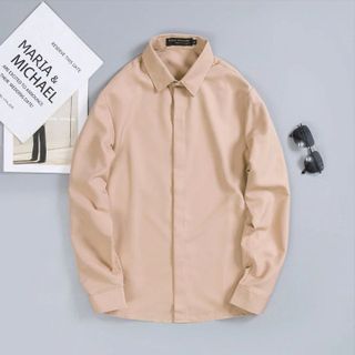 ÁO SƠ MI TRẮNG NAM TUTO5 MENSWEAR SMT04 - SƠ MI TRƠN DÀI TAY NẸP ẨN COTTON PHONG CÁCH, GẤP HỘP CAO CẤP( CÓ BIGSIZE)