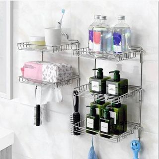 KỆ GIA VỊ DÁN TƯỜNG 2 TẦNG, 3 TẦNG