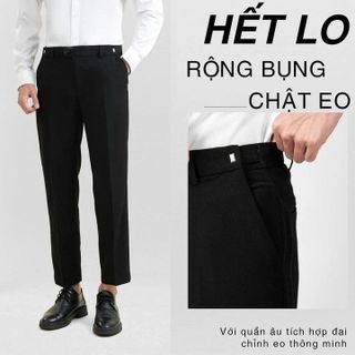 QUẦN ÂU CHỈNH CẠP NAM  QAS02  QUẦN ÂU TĂNG CẠP CHẤT VẢI COTTON CHÉO CAO CẤP FORM DÁNG TRẺ TRUNG, NĂNG ĐỘNG- TUTO5