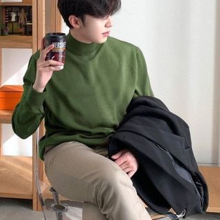 ÁO LEN CỔ TRUNG NAM TUTO5 MENSWEAR AL02 - ÁO LEN LÔNG THỎ MỀM MỊN KHÔNG KÍCH ỨNG DA ẤM ÁP FORM BODY HÀN QUỐC CAO CẤP-TUTO5