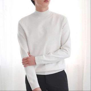 ÁO LEN CỔ TRUNG NAM TUTO5 MENSWEAR AL02 - ÁO LEN LÔNG THỎ MỀM MỊN KHÔNG KÍCH ỨNG DA ẤM ÁP FORM BODY HÀN QUỐC CAO CẤP-TUTO5