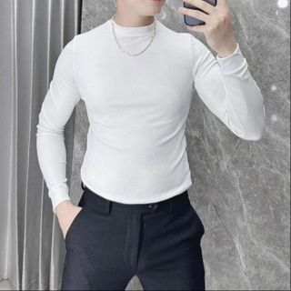 ÁO THUN TĂM DÀI TAY NAM TUTO5 MENSWEAR AT07- ÁO PHÔNG GIỮ NHIỆT NAM CỔ CAO BODY SLIM FIT TÔN DÁNG CAO CẤP-TUTO5