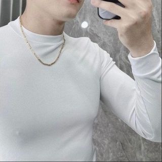 ÁO THUN TĂM DÀI TAY NAM TUTO5 MENSWEAR AT07- ÁO PHÔNG GIỮ NHIỆT NAM CỔ CAO BODY SLIM FIT TÔN DÁNG CAO CẤP-TUTO5