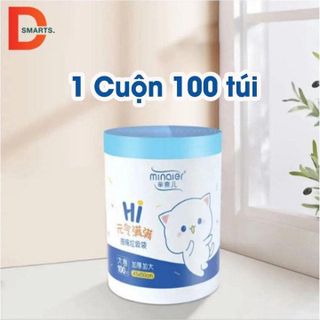 CUỘN 100 TÚI ĐỰNG RÁC SIZE 45X50CM