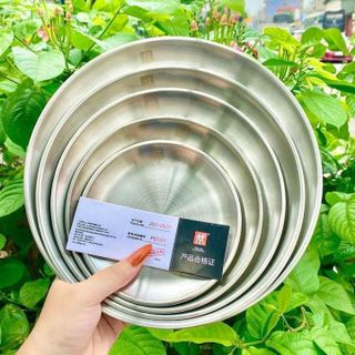 BỘ 5 ĐĨA INOX 5 SIZE KHÁC NHAU