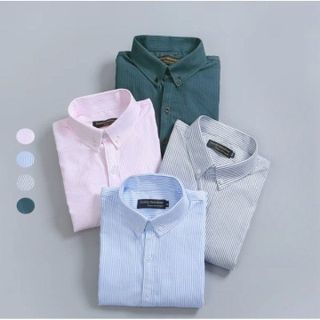 ÁO SƠ MI NAM OXFORD KẺ TUTO5 MENSWEAR SMK02 - SƠ MI DÀI TAY BUTTON DOWN GẤP HỘP CAO CẤP PHONG CÁCH HÀN QUỐC, THANH LỊCH