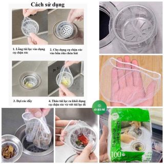 TÚI LỌC RÁC CHO BỒN RỬA BÁT (MỖI TÚI 100 CHIẾC)