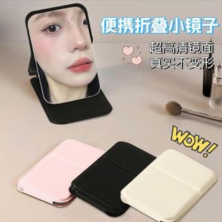 GƯƠNG XẾP CẦM TAY DA PU (7x10.5)cm