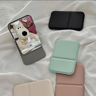 GƯƠNG XẾP CẦM TAY DA PU (7x10.5)cm