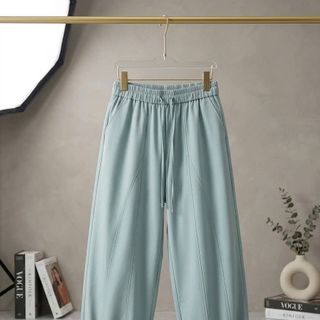 QUẦN BAGGY NỮ LAI BÈO CHẤT DÙ NHĂN CO GIẢN MỀM MỊN MÃ 010