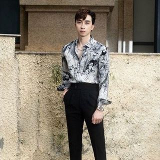 ÁO SƠ MI NAM HOẠ TIẾT TUTO5 MENSWEAR SML02 - SƠ MI LỤA HÀN MỀM MÁT KHÔNG NHĂN, SƠ MI CAO CẤP LỊCH SỰ, CÁ TÍNH