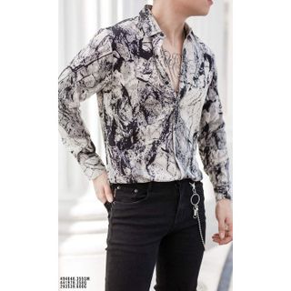 ÁO SƠ MI NAM HOẠ TIẾT TUTO5 MENSWEAR SML02 - SƠ MI LỤA HÀN MỀM MÁT KHÔNG NHĂN, SƠ MI CAO CẤP LỊCH SỰ, CÁ TÍNH