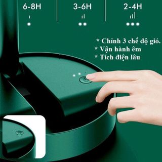 QUẠT SUPER FAN TÍCH ĐIỆN MINI GẬP GỌN ĐỂ BÀN