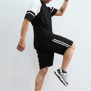 BỘ THỂ THAO CỔ TRÒN NAM  MENSWEAR BTT01 PHỐI SỌC SẮC NÉT TINH TẾ BỘ THỂ THAO COTTON CHÉO VẢI ĐANH MỊN LÊN FORM ĐẸP-TUTO5
