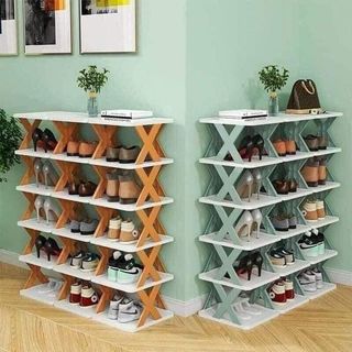 KỆ ĐỂ GIÀY DÉP 5 TẦNG CHỮ X