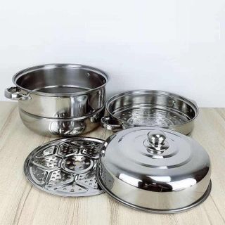 NỒI DÁNG TO CÓ TẦNG HẤP - NỒI HẤP 3 TẦNG