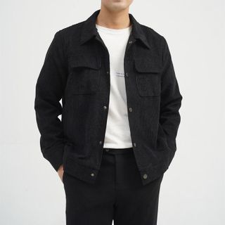 ÁO KHOÁC NAM NHUNG TĂM TUTO5 MENSWEAR KN02 - TÚI HỘP, CÚC BẤM,KIỂU DÁNG HÀN QUỐC,CHẤT LIỆU CAO CẤP FORM RỘNG ẤM ÁP - TUTO5