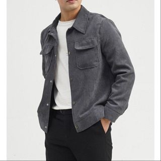 ÁO KHOÁC NAM NHUNG TĂM TUTO5 MENSWEAR KN02 - TÚI HỘP, CÚC BẤM,KIỂU DÁNG HÀN QUỐC,CHẤT LIỆU CAO CẤP FORM RỘNG ẤM ÁP - TUTO5