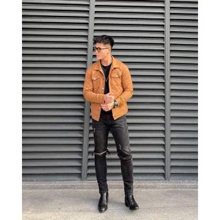ÁO KHOÁC NAM DA LỘN TUTO5 MENSWEAR KN02 - TÚI HỘP, CÚC BẤM,KIỂU DÁNG HÀN QUỐC,CHẤT LIỆU CAO CẤP FORM RỘNG ẤM ÁP - TUTO5